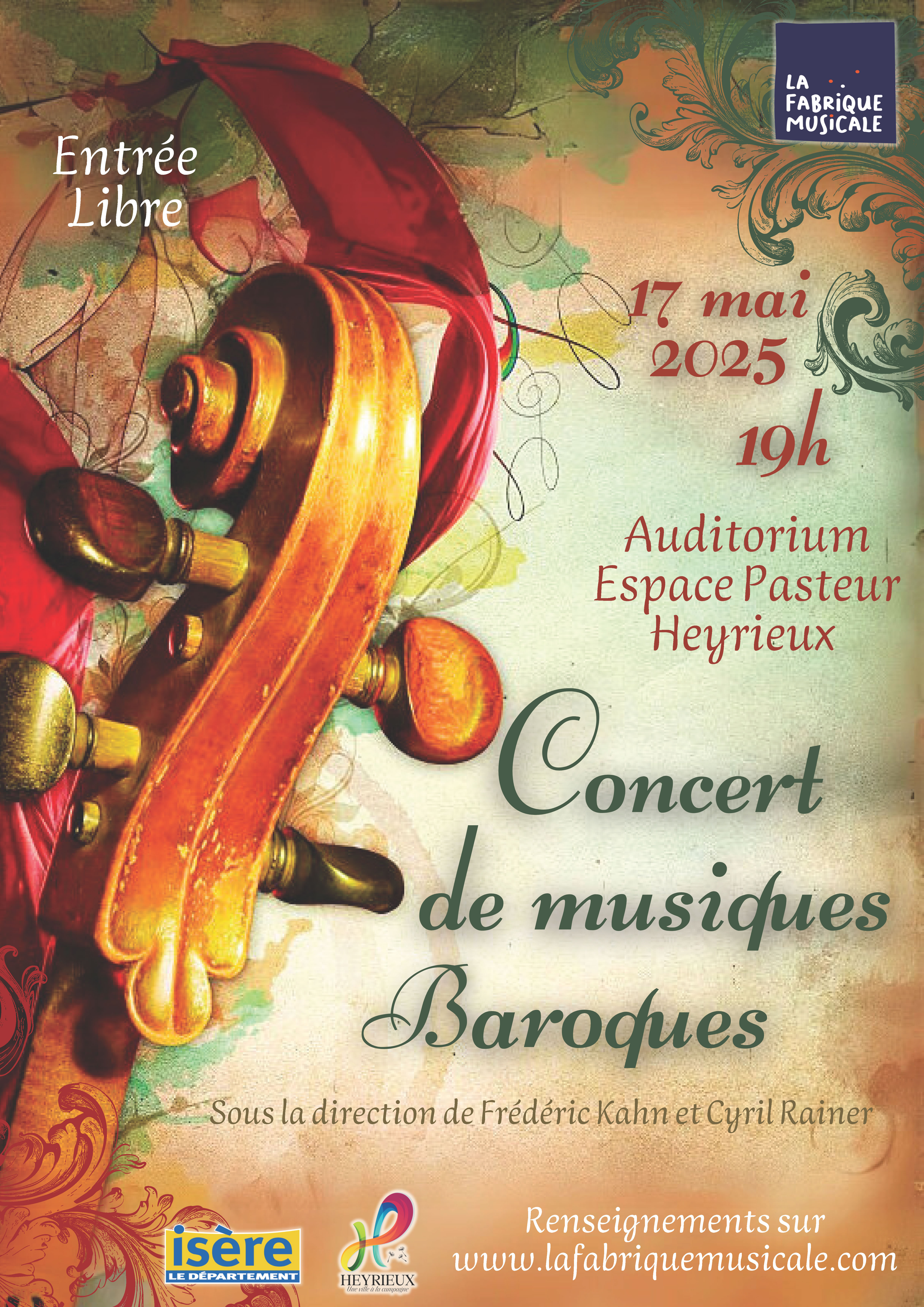 Samedi 17 mai 2025 : concert de musiques baroques
